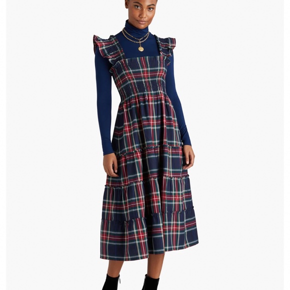 Hill House Dresses & Skirts - Hill House Nap Dress Navy Tartan